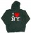 I Love NY Black Embroidered Sweatshirt
