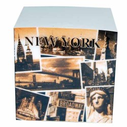 NYC "Sepia Photos" Paper Cube