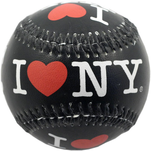 I Heart Love NY New York Blanc Baseball Licence Officielle 