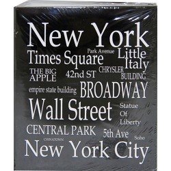 NYC "White Letters" Small Photo Album