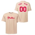 Philadelphia Phillies Personalized Cooperstown Ivory Adult T-Shirt