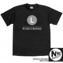 NYC Subway Line-L Train Mens Tee