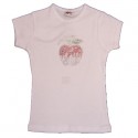 NYC Apple w/ Skyline Rhinestone White Kids Tee