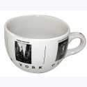 NYC Black & White Pictures Soup Mug
