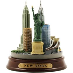 Mini Round NYC Color Skyline Model
