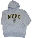 NYPD Embroidered Ash Hooded Sweatshirt