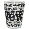 New York Allover Clear Shotglass