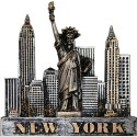 NYC Skyline 3D Pewter Magnet