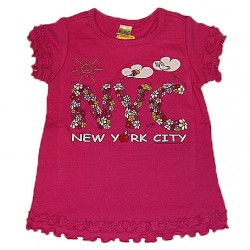 NYC Floral Fuchsia Infant T-Shirt