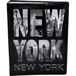 Black & White Letters Skyline Medium Photo Album