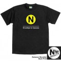 NYC Subway Line-N Train Mens Tee