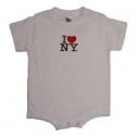 I Love NY White Onesie