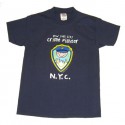 NYC Crimefighter Cartoon Navy Kids Tee