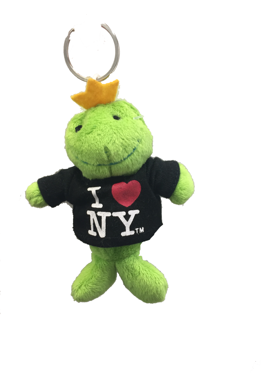I Love NY Frog Plush Key Chain