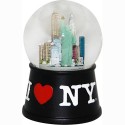 I Love NY Black 45mm Snowglobe