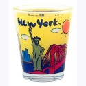 NYC Yellow Skyline Shot Glass