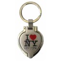 I Love NY Heart Shaped Keychain