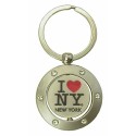 I Love NY Swivel Keyring with Rhinestones