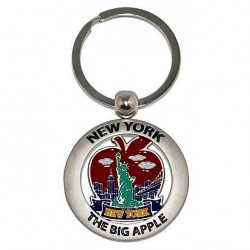 Big Apple NYC Cut Out Keyring