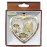 NYC Icons In Heart Gold Foil Ornament