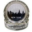 NYC "Grey Skyline" Glass Ashtray