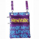 Blue New York Neck Wallet