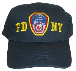 FDNY Patch Navy Adjustable Cap - FRONT