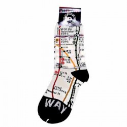 Subway Map Socks
