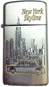 NY Skyline Taxi Satin Chrome Zippo