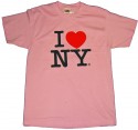 Pink I Love NY Tee Shirt