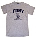 FDNY Full Chest Ash / Navy Tee