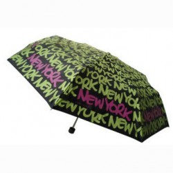 Black/Green New York Umbrella