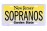 Sopranos NJ License Plate