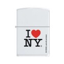I Love NY White Matte Zippo