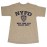 NYPD with shield Full Chest Ash Kids Tee