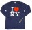 I Love NY Long Sleeve Shirt in Navy