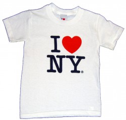 I Love NY Classic White Kids Tee