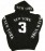 New York "3 Series" Black Hooded Sweatshirt