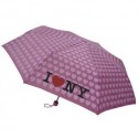 Pink I Love NY Umbrella with Hearts