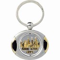 NYC Skyline Oval Swivel Keyring