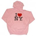 I Love NY Pink Hooded Sweatshirt