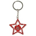 Big Apple NY Star Studded Keyring