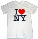 White I Love NY Tee Shirt