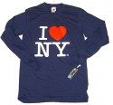 I Love NY Long Sleeve Shirt in Navy