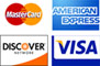 We accept all Credit and Debit Cards